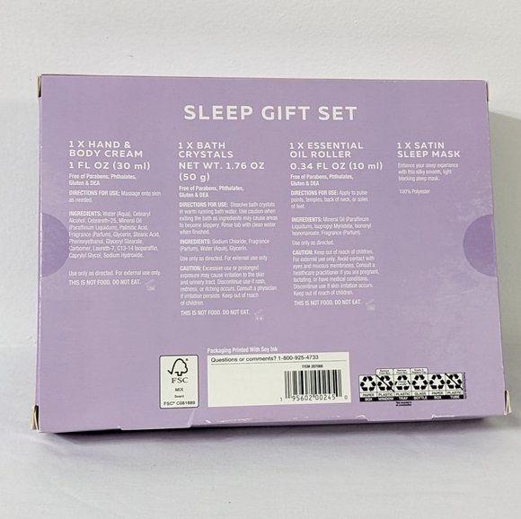 New Lavender 4 PC Sleep Gift Set - Picture 2 of 2
